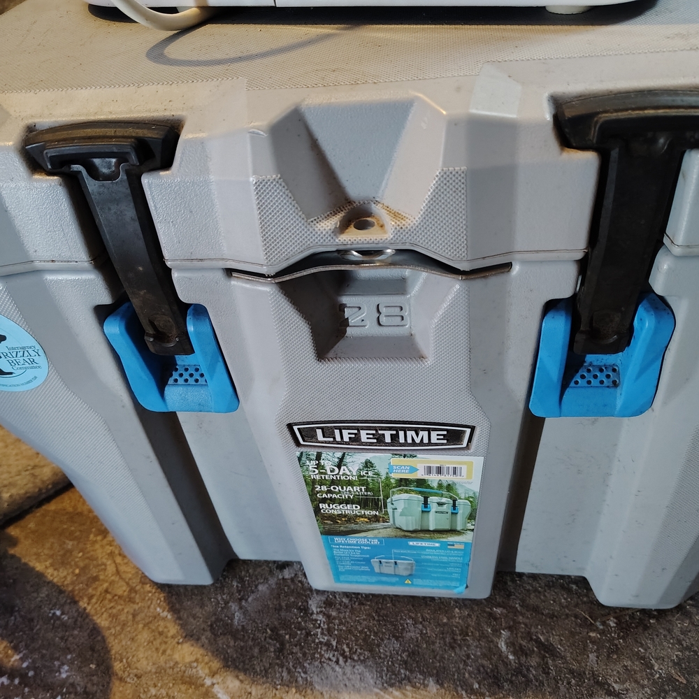 Lifetime 28-Quart Cooler with Blue Highlights